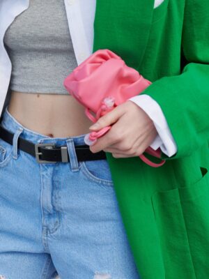 Gena Shoulder Pleather Clutch