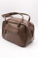 Gabi Faux Croc Shoulder Bag