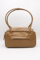 Gabi Faux Croc Shoulder Bag