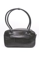 Gabi Faux Croc Shoulder Bag