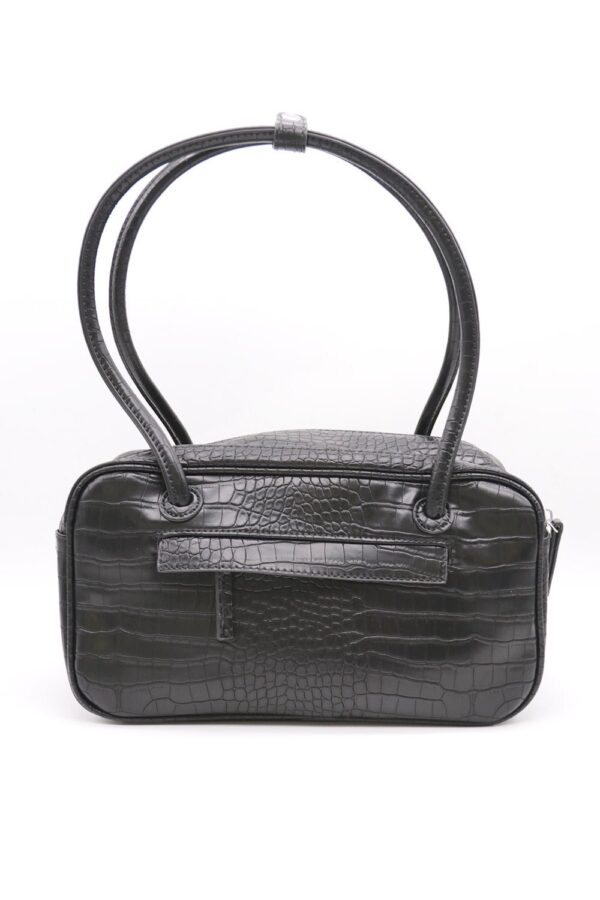 Gabi Faux Croc Shoulder Bag