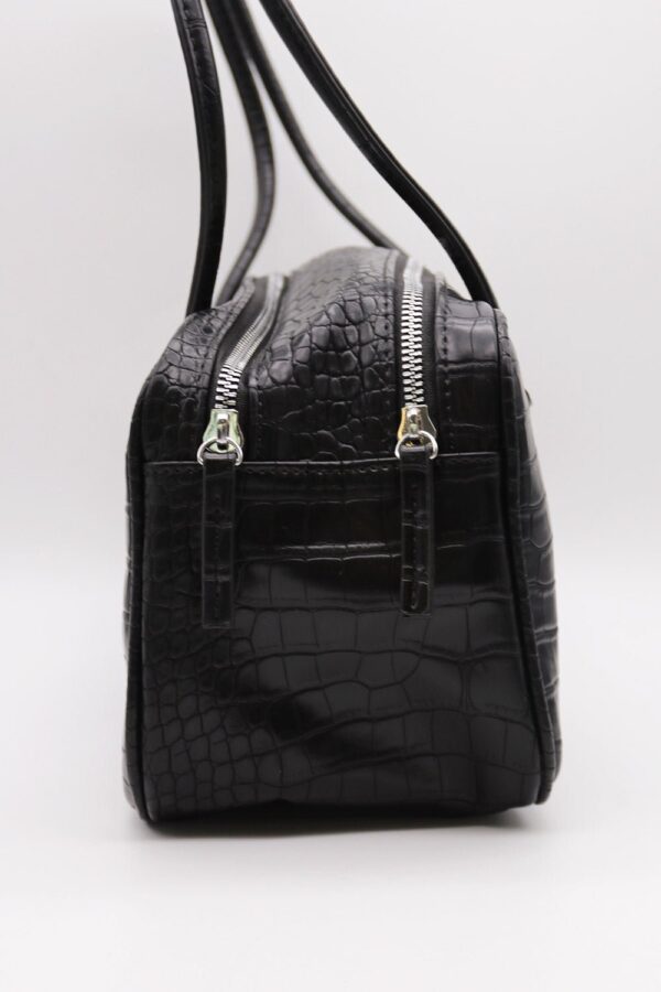 Gabi Faux Croc Shoulder Bag